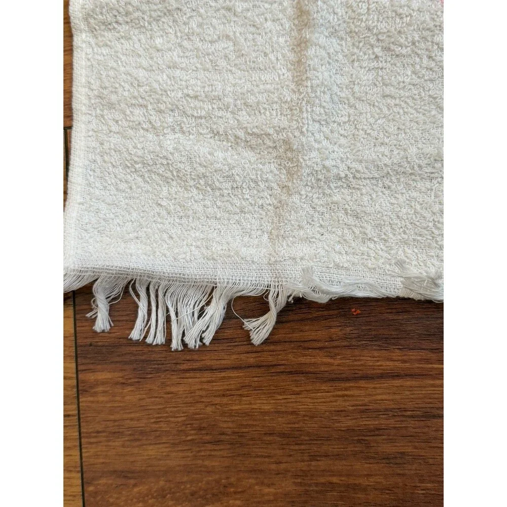 Vintage California Hand Prints Jet Dry Terry Hand Towel NEW Pink Peony